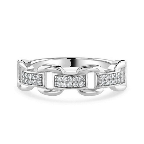 Link Design contemporary CZ ring